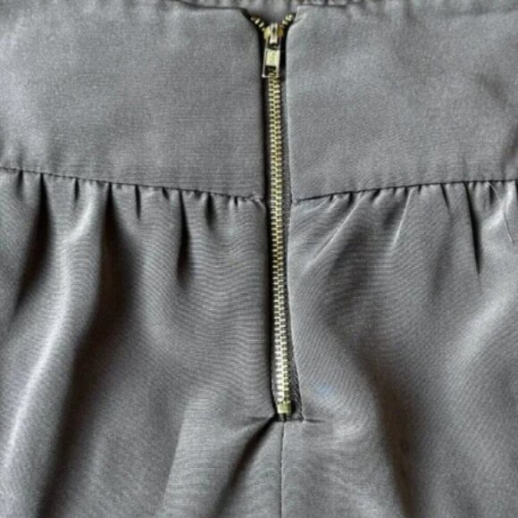 INC Fun Teared Mini Skirt in Olive Green - Size 4 - Picture 4 of 6